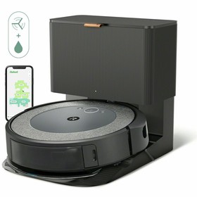 iRobot Robot Vacuum Roomba i557840 Voice Control Round Black Grey Refurbished A+