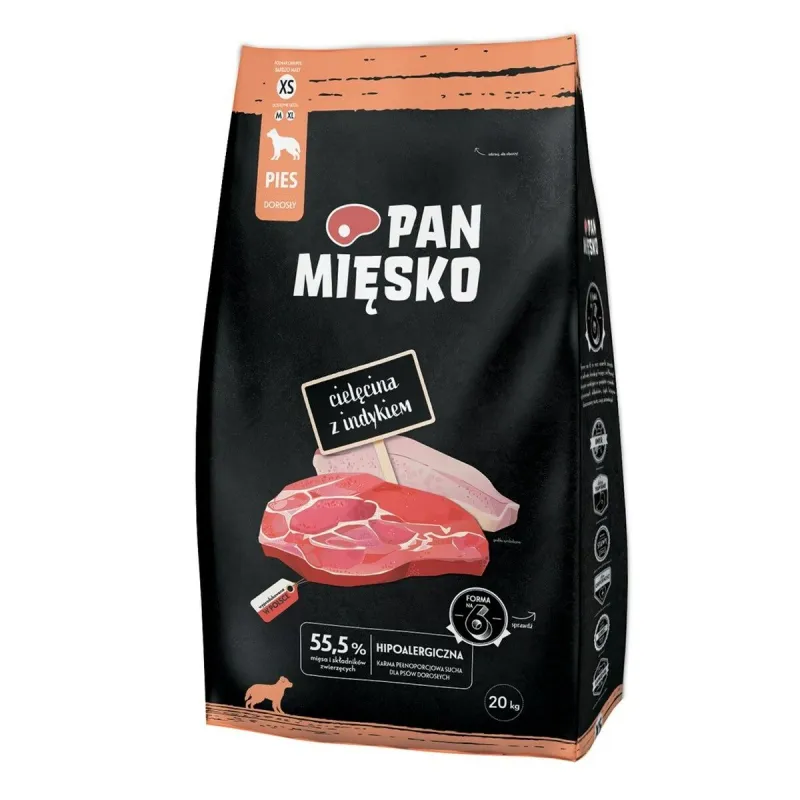 Pašarai PAN MIĘSKO Veršiena 20 kg