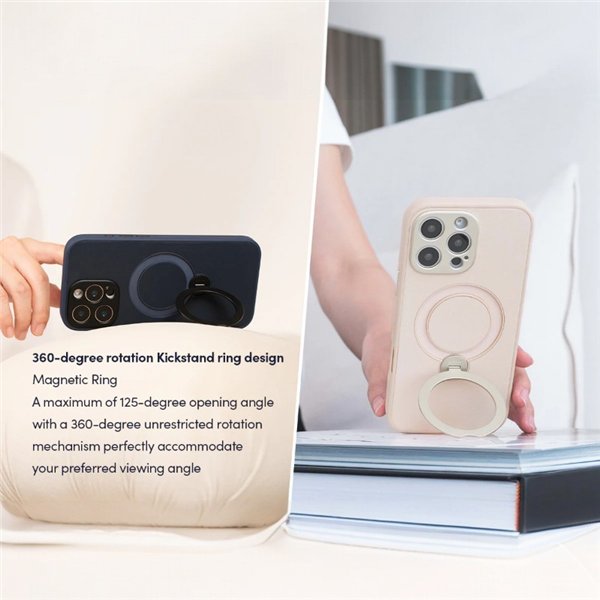 Moshi Kameleon MagSafe - Case for iPhone 16 Pro Max with Stand Function (Shell Pink)