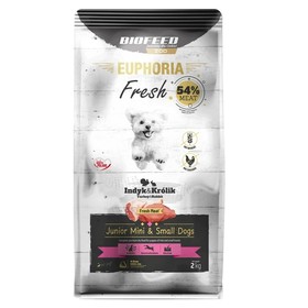 Fodder Biofeed Euphoria Fresh Junior Mini & Small Turkey with rabbit Turkey 2 Kg Kid/Junior 2,3 Kg