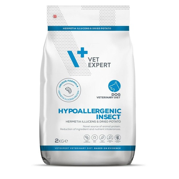 Фураж VETEXPERT Hypoallergenic Insect 2 Kg Для взрослых 2,3 Kg