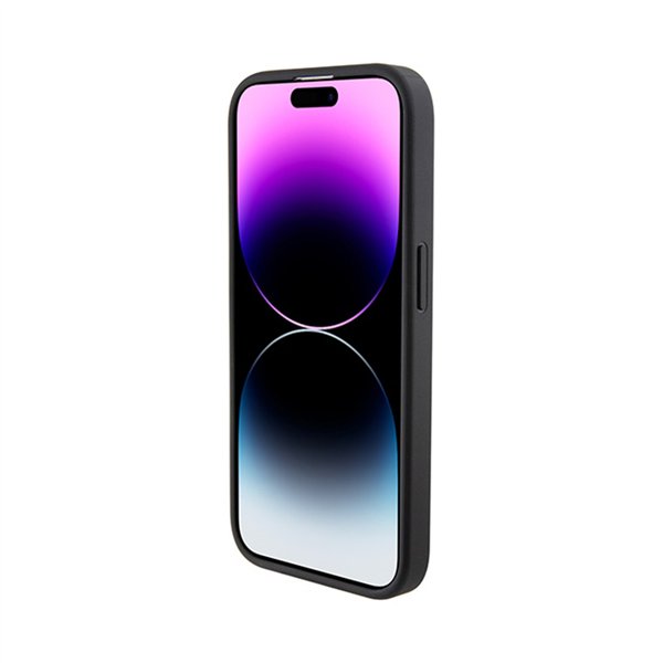 Mercedes Leather Wave Pattern - Case for iPhone 15 Pro (Black)