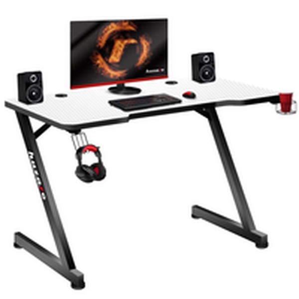 Rašomasis stalas Huzaro Hero 2.5 Balta Juoda Aliuminis 120 x 60 cm