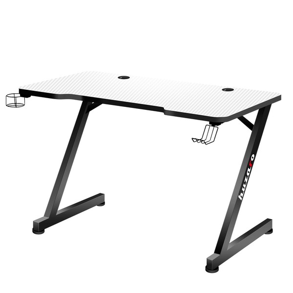 Desk Huzaro Hero 2.5 White Black Aluminium 120 x 60 cm