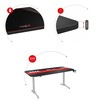 Galds Gaming Huzaro HZ-Hero 4.7 Melns Koks MDF 160 x 75 cm