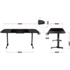 Desk Gaming Huzaro HZ-Hero 4.7 Black MDF Wood 160 x 75 cm