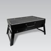 Coal Barbecue with Wheels Feel Maestro MR-1010 Black Metal