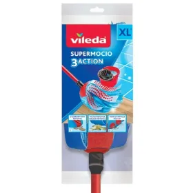 Moppi Vileda 3Action Velour XL Sininen Punainen