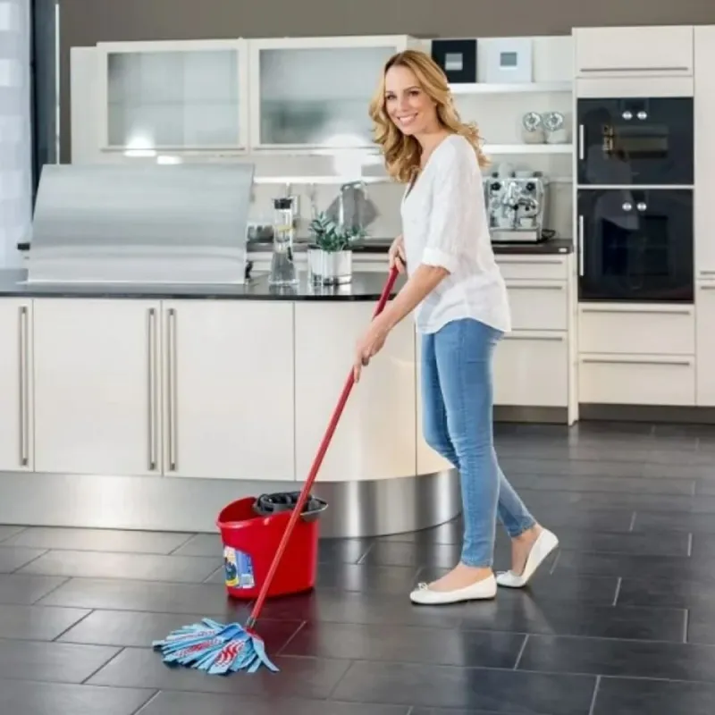 Moppi Vileda 3Action Velour XL Sininen Punainen