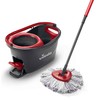 Mop with Bucket Vileda 167751 Juoda Raudona Mikro audinys Plastmasinis