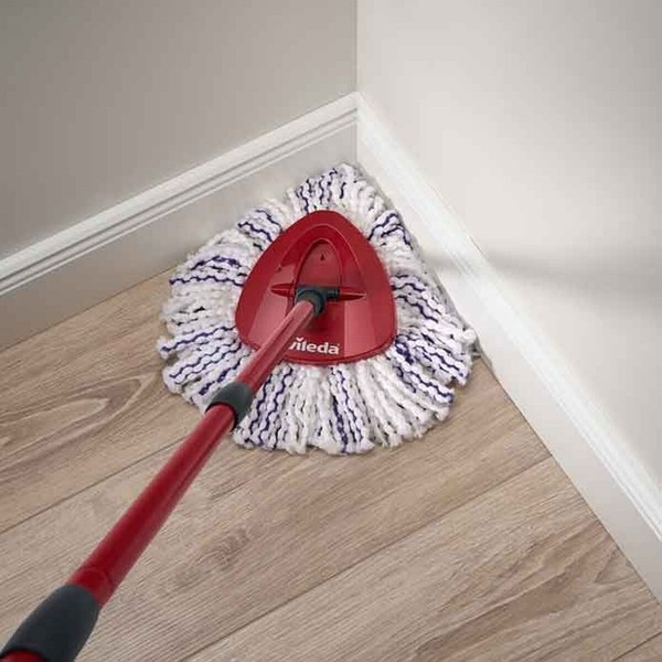 Mop with Bucket Vileda 167751 Musta Punainen Mikrokuitu Muovinen