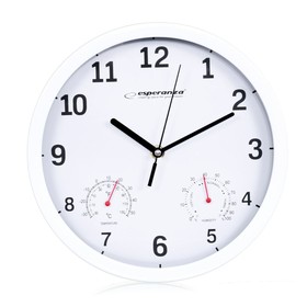 Настенное часы Esperanza EHC016W Белый Cтекло Пластик 25 cm