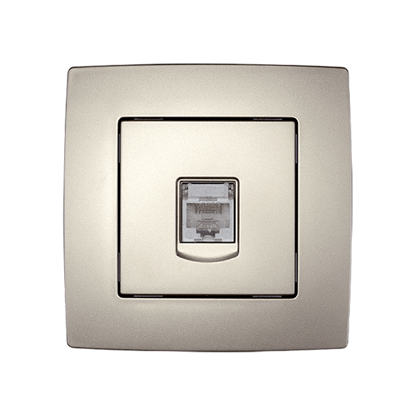 CITY COMPUTER SOCKET, CHAMPAGNE METALLIC