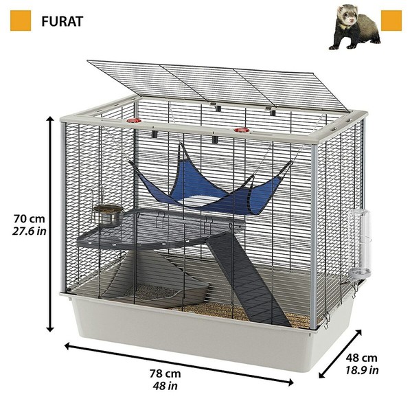 клетка Ferplast 57059814 Металл Пластик 70 x 70 x 48 cm