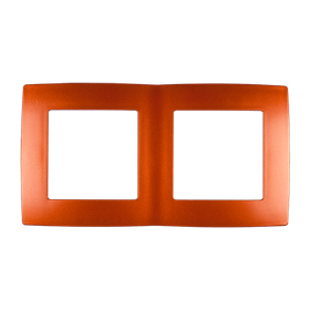 CITY DOUBLE PANEL, ORANGE METALLIC