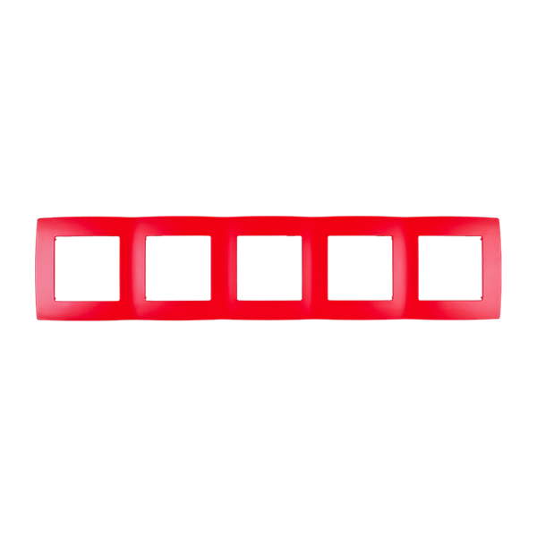 CITY FIVEPLANGED PANEL RED