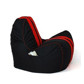 Pehmustettu istuin GO GIFT Musta Punainen Oxford tejido antidesgarros Ekologinen nahka 140 x 100 x 100 cm 140 x 100 cm