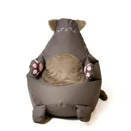 Pouffe GO GIFT Bronze Oxford Cat 105 x 80 cm