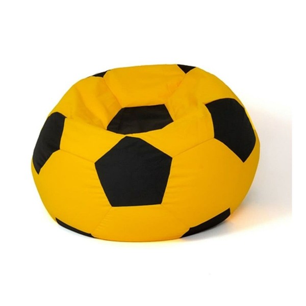 Pufs GO GIFT Dzeltens Melns Oxford