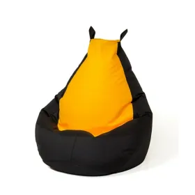 Pehmustettu istuin GO GIFT Keltainen Musta Oxford 130 x 90 cm