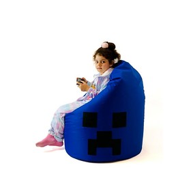 Fotelis GO GIFT Mėlyna Oxford minecraft