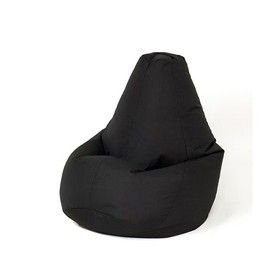 Pouffe GO GIFT Black 105 x 80 cm Pear