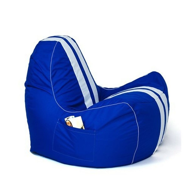 Пуф GO GIFT Синий Белый Oxford tejido antidesgarros 140 x 100 x 100 cm 140 x 100 cm