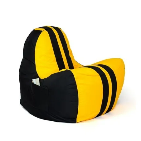 Fotelis GO GIFT Geltona Juoda Oxford tejido antidesgarros 140 x 100 x 100 cm 140 x 100 cm