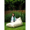 Pouffe GO GIFT Beige Oxford tejido antidesgarros