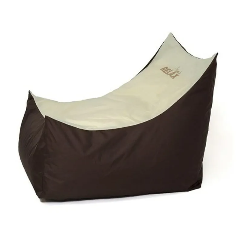 Pouffe GO GIFT Cream Bronze Oxford tejido antidesgarros
