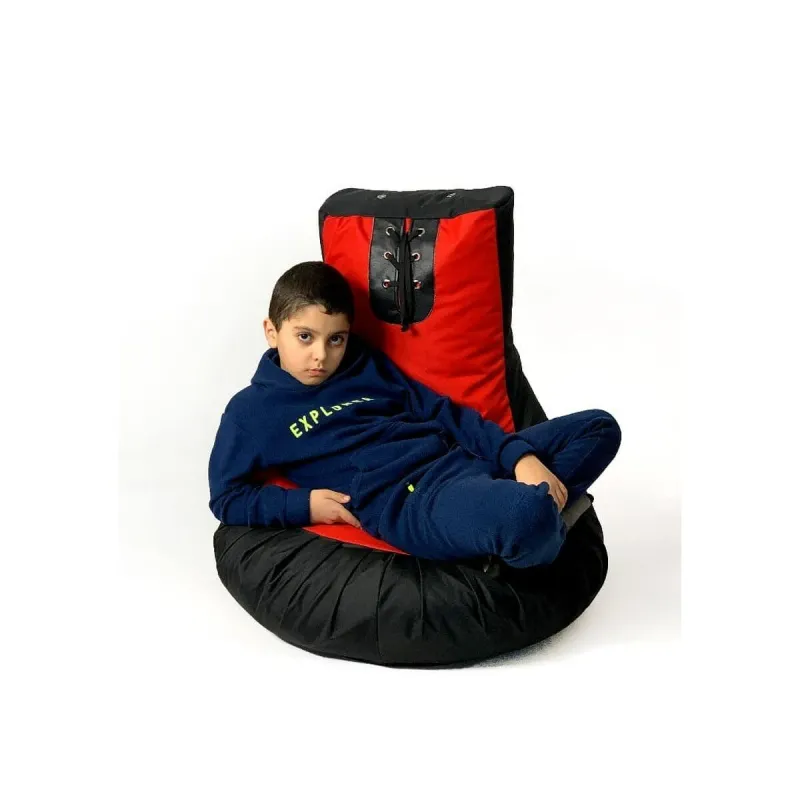 Pufs GO GIFT Melns Sarkans Oxford Boksa cimdi