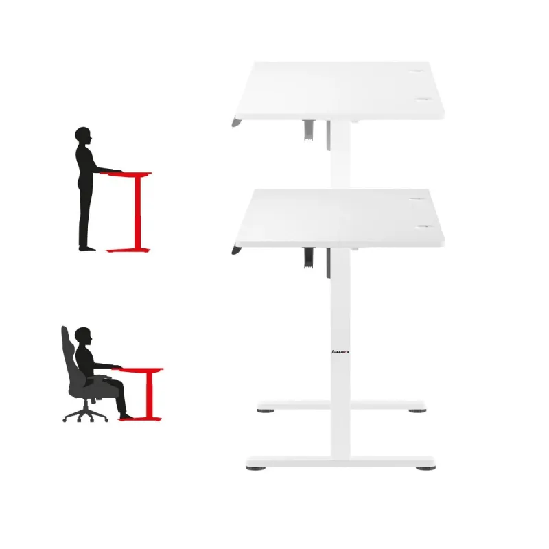 Rašomasis stalas Huzaro HZ-Hero 8.2 White Balta