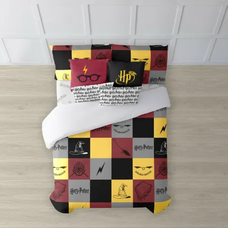 Комплект чехлов для одеяла Harry Potter Hogwarts Разноцветный 120 кровать 200 x 200 cm
