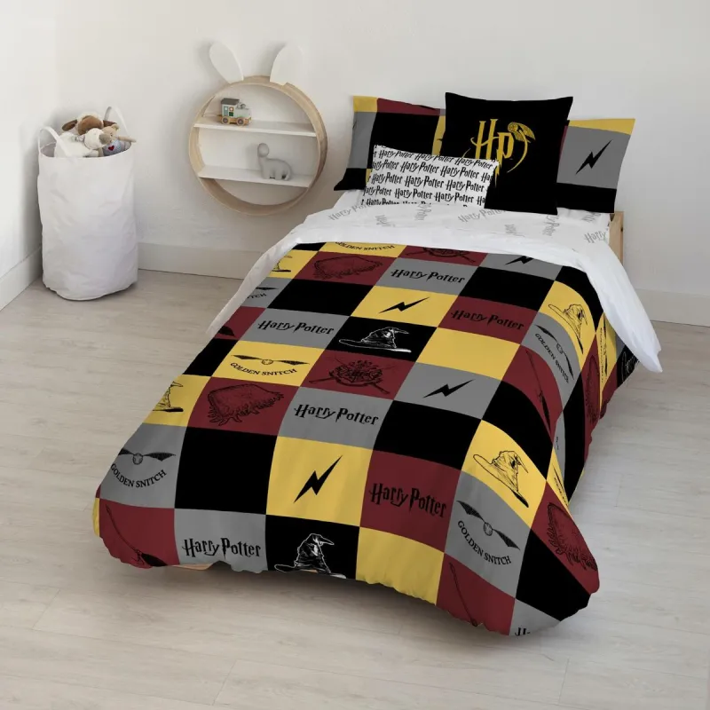 Комплект чехлов для одеяла Harry Potter Hogwarts Разноцветный 120 кровать 200 x 200 cm