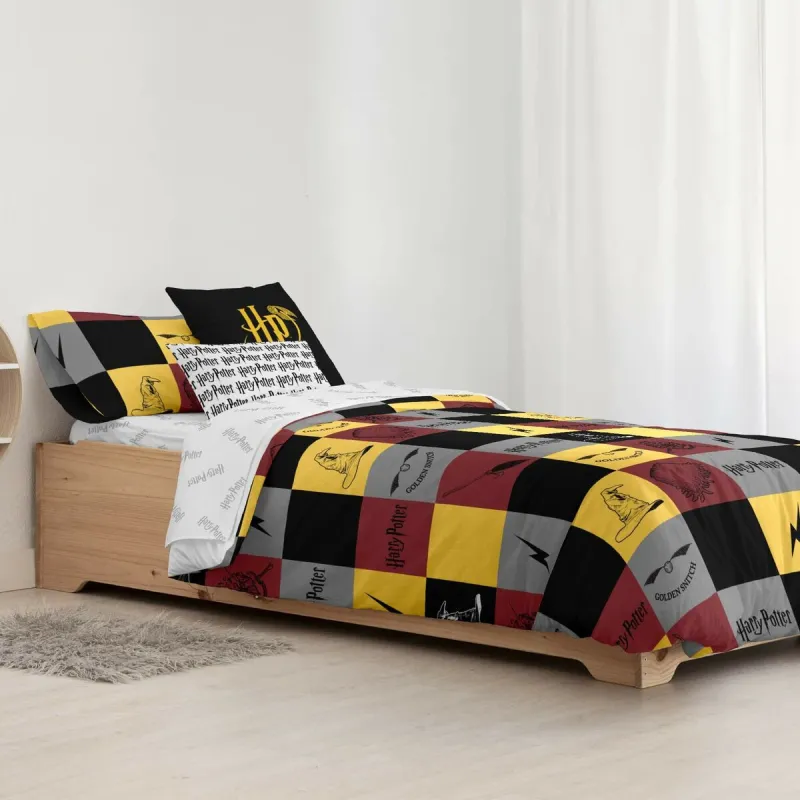 Duvet cover set Harry Potter Hogwarts Multicolour Small double 200 x 200 cm
