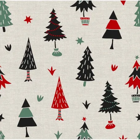 Traipiem izturīgs sveķu galdauts Belum Merry Christmas Daudzkrāsains 250 x 150 cm