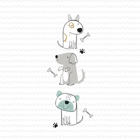 Bedspread (quilt) Kids&Cotton Huali Big Multicolour 190 x 270 cm Dog