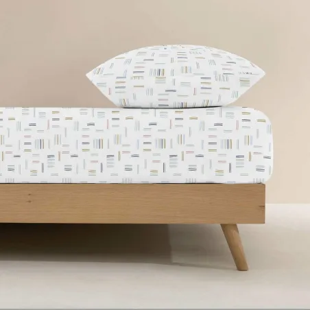 Подогнанный нижний лист Kids&Cotton Italo Разноцветный 105 кровать 105 x 200 cm