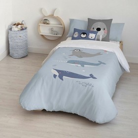 Nordic cover Kids&Cotton Tabor Big Blue 155 x 220 cm