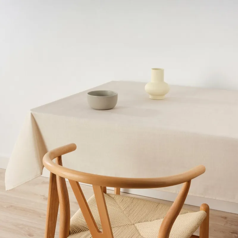Hartsia hylkivä pöytäliina Belum Liso Beige 150 x 150 cm