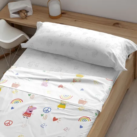Segas Pārvalks Bez Pildījuma Peppa Pig Peace Balts 3 Daudzums