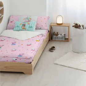 Zipper Bedding Peppa Pig Awesome Multicolour 90 x 200 cm 90 x 1 x 200 cm
