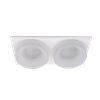 SA-045/2 DOUBLE DOWNLIGHT SQUARE WHITE/WHITE