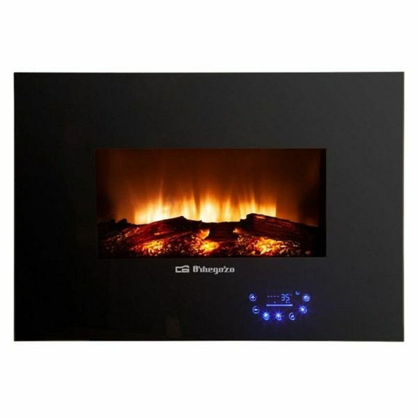 Decorative Electric Chimney Breast Orbegozo CM 8000 Black 1800 W