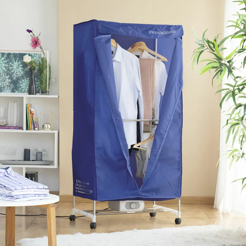 Kannettava elektroninen kuivaaja 2 tasolla Dupledry Blue InnovaGoods 1200 W