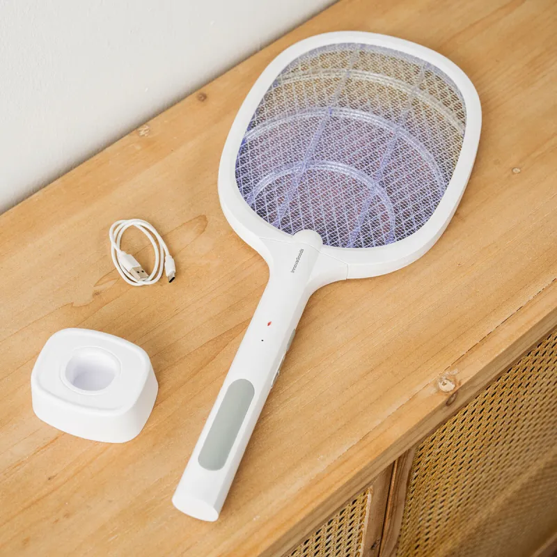 2-in-1 Rechargeable Insect Killing Racket with UV Light Elecfly InnovaGoods
