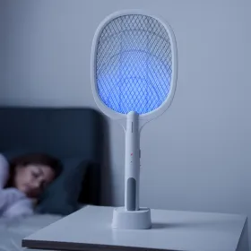 2-in-1 Rechargeable Insect Killing Racket with UV Light Elecfly InnovaGoods