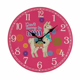 Wall Clock Gift Decor Llama