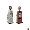 Table clock Home ESPRIT Blue Orange Vintage gasolinera (2 Units)