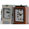 Table clock Home ESPRIT Blue Orange Vintage gasolinera (2 Units)